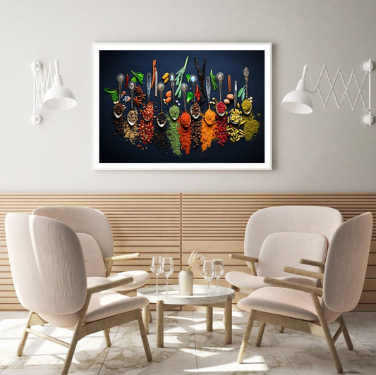 Spices on Spoons Photograph Home Decor Premium Quality Poster Print Choose Your Sizes