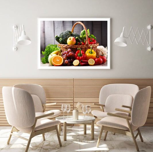 Fruits & Vegetables Backet View Home Decor Premium Quality Poster Print Choose Your Sizes