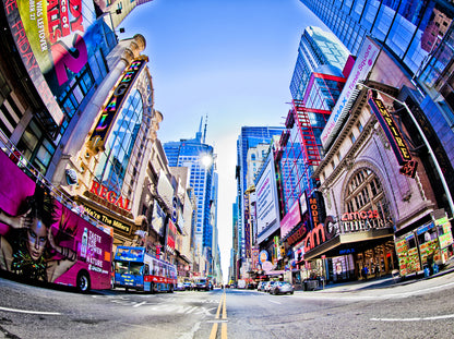 City Street Bird Eye View Photograph Print 100% Australian Made