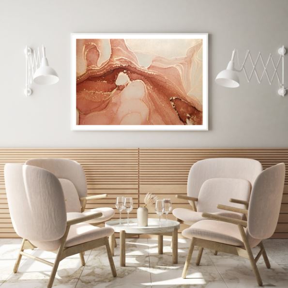 Gold & Abstract Design Home Decor Premium Quality Poster Print Choose Your Sizes