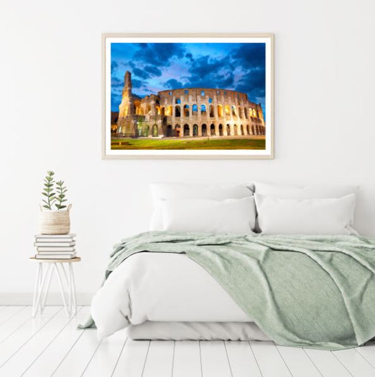 Collosium Night View Photograph Home Decor Premium Quality Poster Print Choose Your Sizes