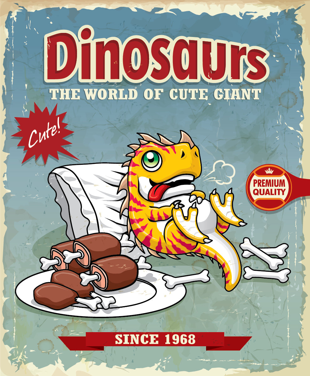 Dinosaur Poster Print 100% Australian Made