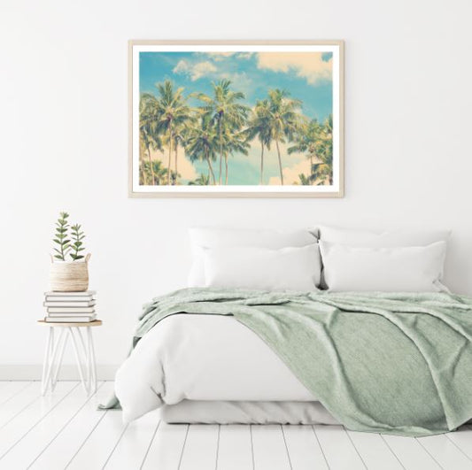 Palm Trees at Sunset Photograph Home Decor Premium Quality Poster Print Choose Your Sizes