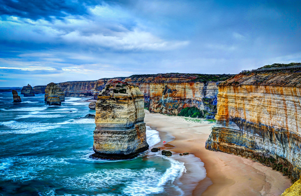 Stunning View of Beach & Land Photograph Print 100% Australian Made