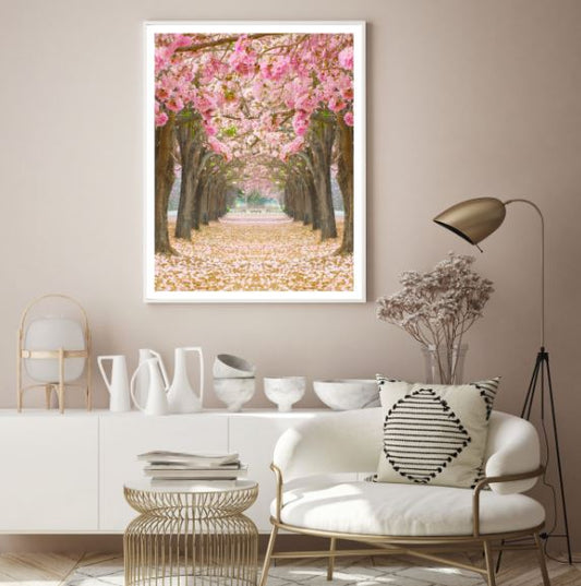 Blossom Trees Park Photograph Home Decor Premium Quality Poster Print Choose Your Sizes