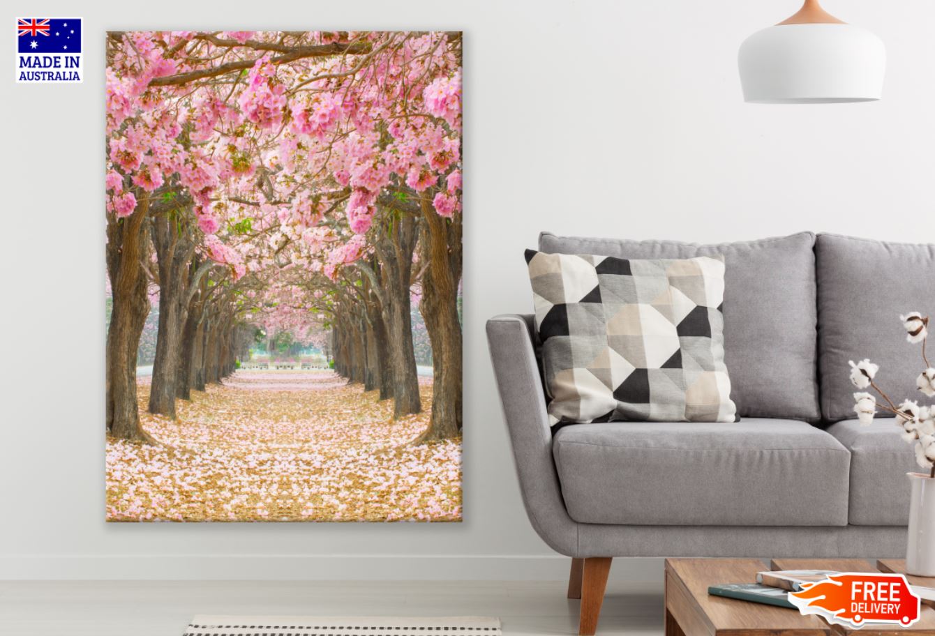 Blossom Trees in Park Photograph Print 100% Australian Made