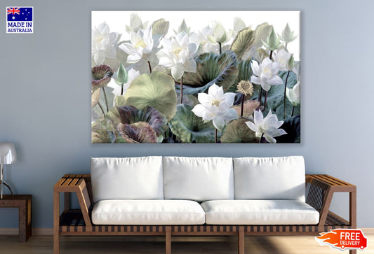 Colorful Flowers Digital Painting Print 100% Australian Made