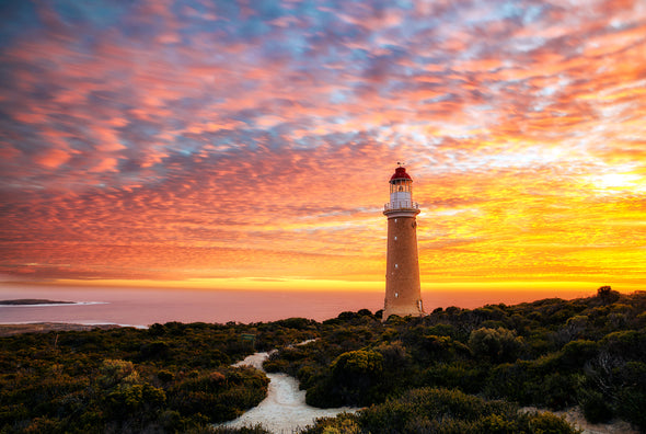Cape Du Couedic Lighthouse Sunset Photograph Print 100% Australian Made