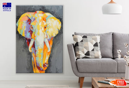 Elephant Abstract Painting Print 100% Australian Made