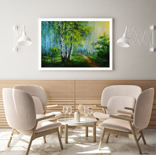 Colorful Forest Oil Painting Home Decor Premium Quality Poster Print Choose Your Sizes