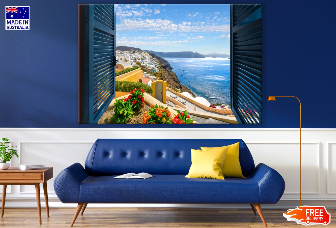 Window View Sea Scenery View Print 100% Australian Made