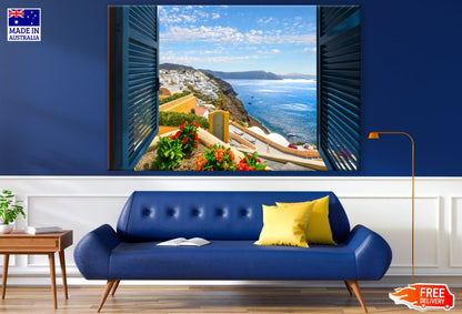 Window View Sea Scenery View Print 100% Australian Made
