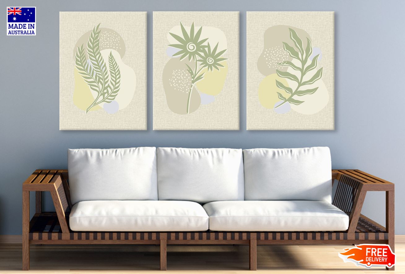 3 Set of Abstract Vector Design High Quality Print 100% Australian Made Wall Canvas Ready to Hang