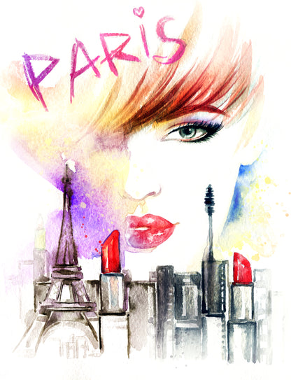 Paris Makeup Painting Print 100% Australian Made