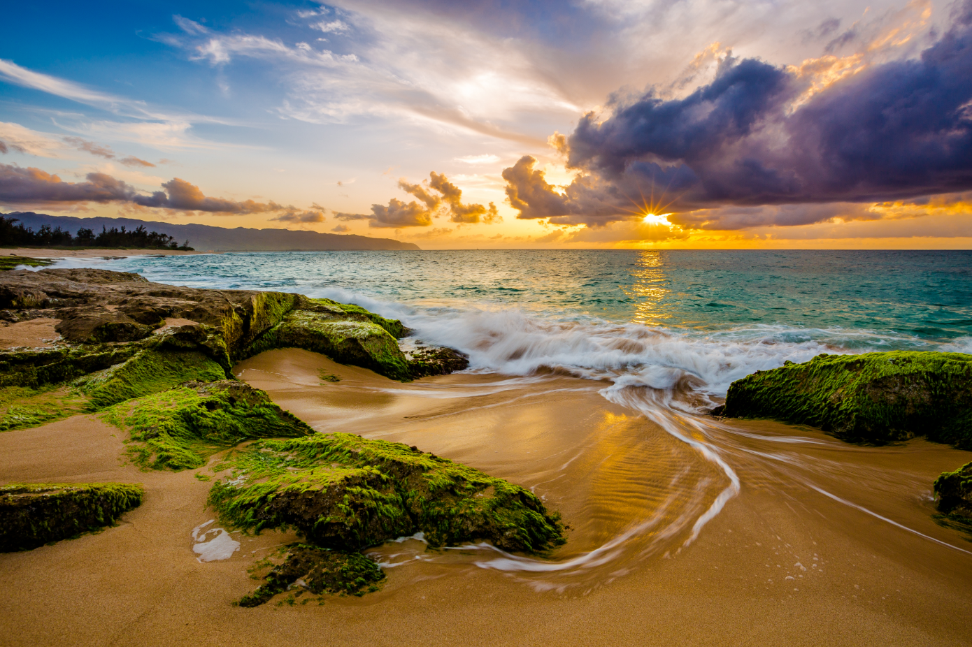 Beautiful Sunset on Beach Photograph Print 100% Australian Made