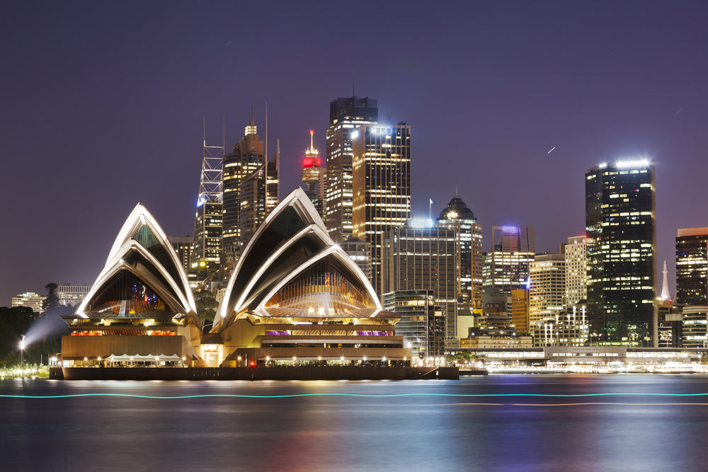 Opera House Australia Night View Photograph Print 100% Australian Made