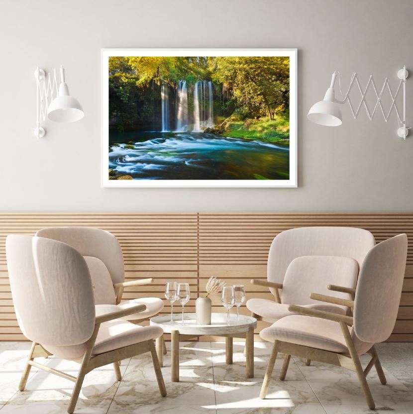 Waterfall Scenery View Photograph Home Decor Premium Quality Poster Print Choose Your Sizes