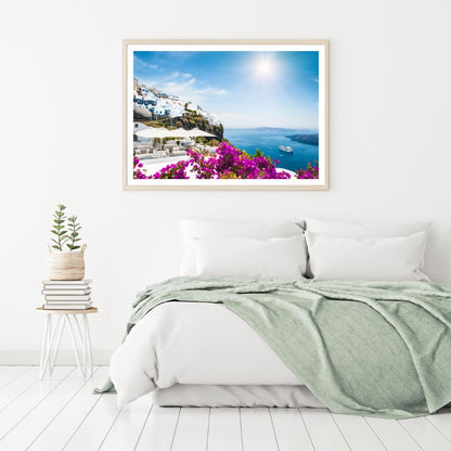 Houses Near Sea Scenery View Home Decor Premium Quality Poster Print Choose Your Sizes