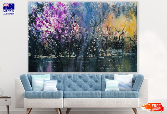 Colorful Nature Oil Painting Print 100% Australian Made
