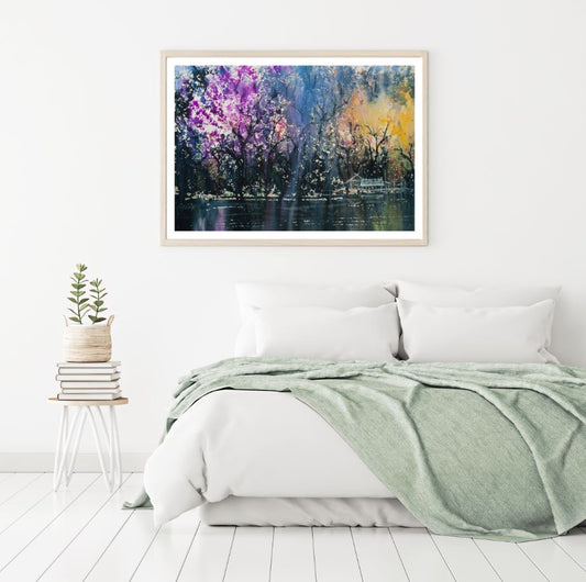 Colorful Nature Oil Painting Home Decor Premium Quality Poster Print Choose Your Sizes