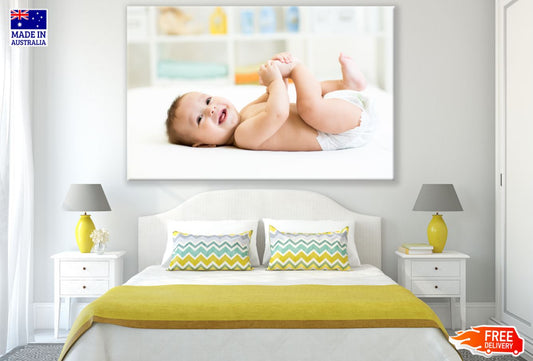 Cute Baby Closeup Photograph Print 100% Australian Made