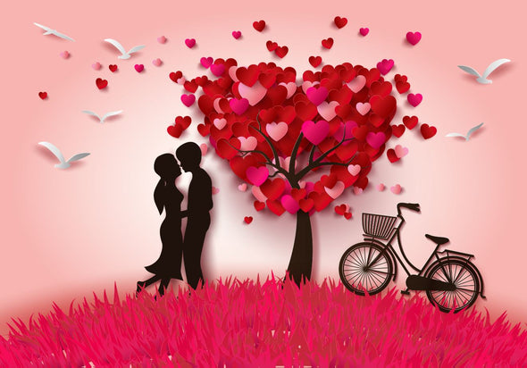 Love Couple Under a Love Tree Print 100% Australian Made
