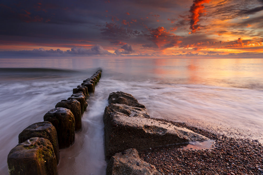 Sunset Beach View Photograph Print 100% Australian Made