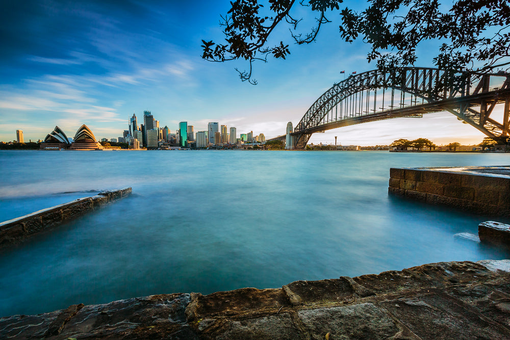 City View from Lake Photograph Print 100% Australian Made