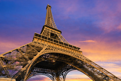 Eiffel Tower at Sunset Photograph Print 100% Australian Made