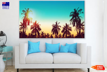 Palm Trees at Sunset Photograph Print 100% Australian Made