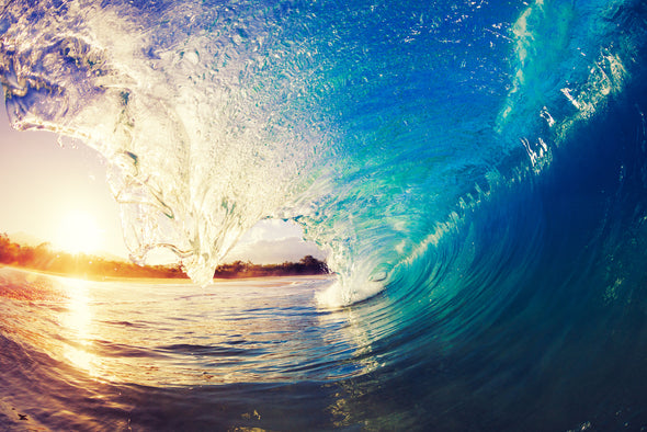 Sea Wave & Sun Photograph Print 100% Australian Made