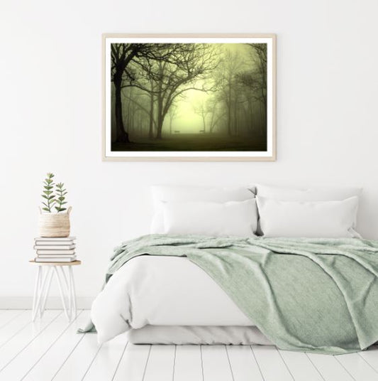 Dark Misty Forest Photograph Home Decor Premium Quality Poster Print Choose Your Sizes