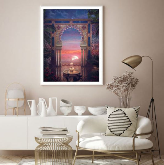 Colorful Palace Window Columns Photograph Home Decor Premium Quality Poster Print Choose Your Sizes