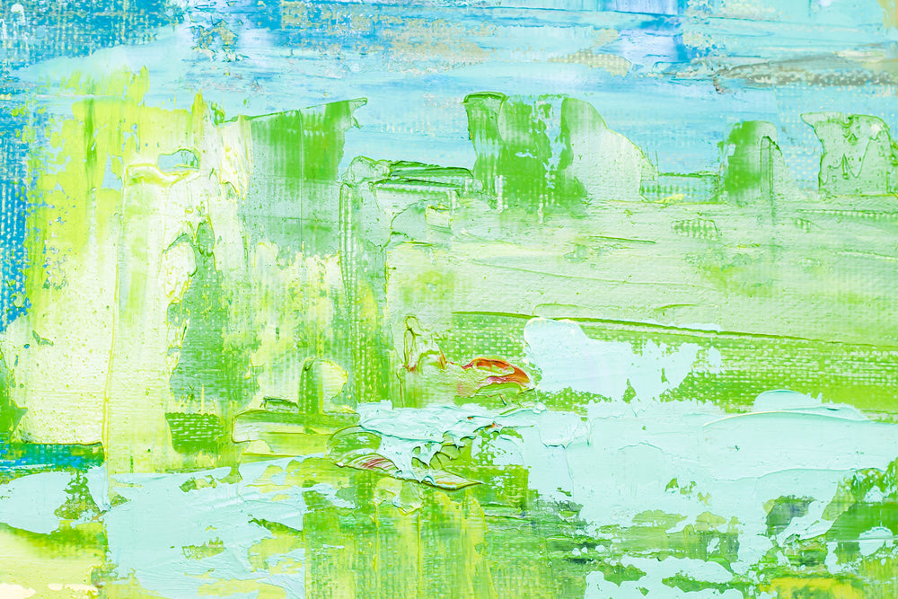 Green Abstract Painting Print 100% Australian Made