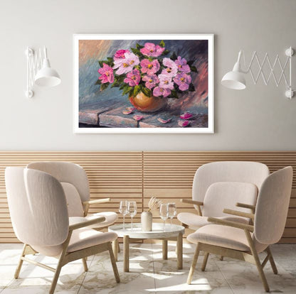 Colorful Flower Vase Oil Painting Home Decor Premium Quality Poster Print Choose Your Sizes