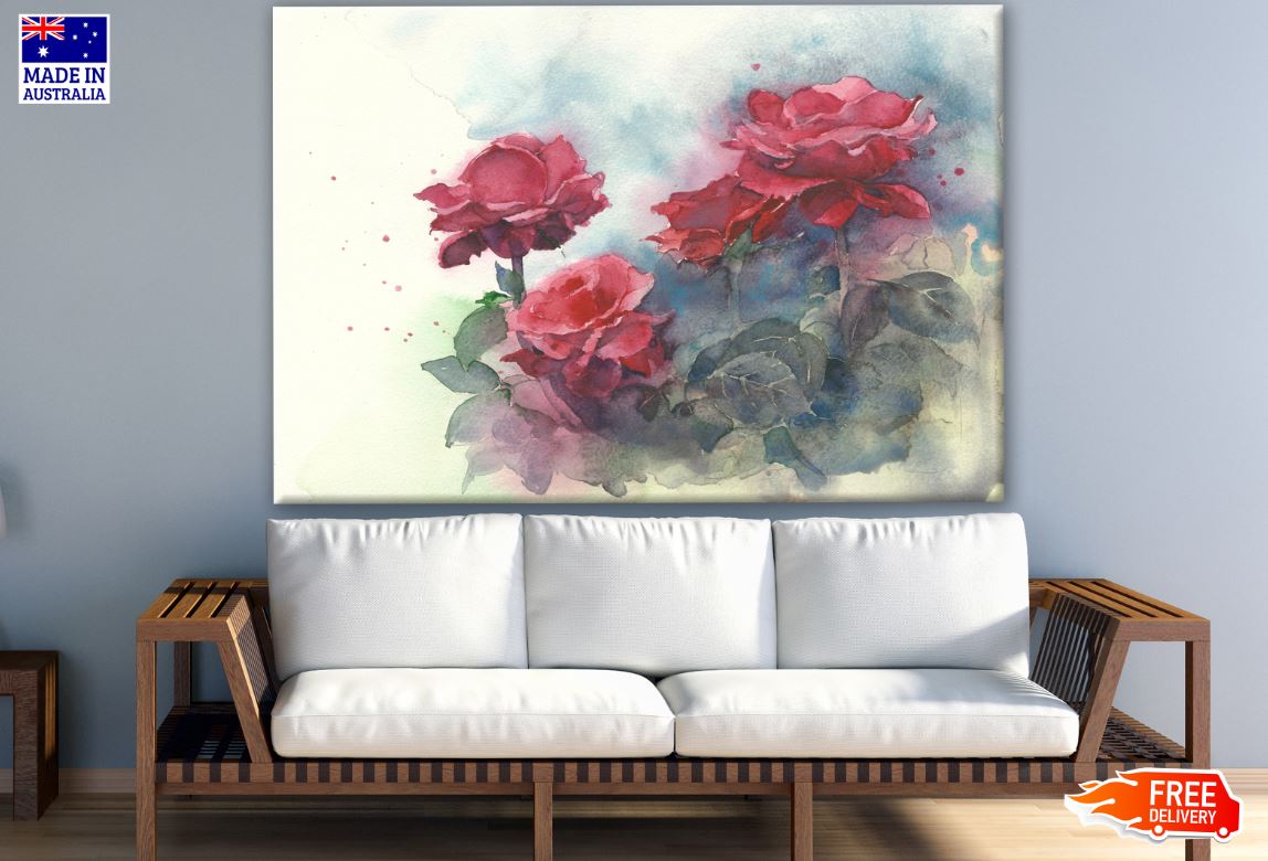 Colorful Floral Watercolor Painting Print 100% Australian Made