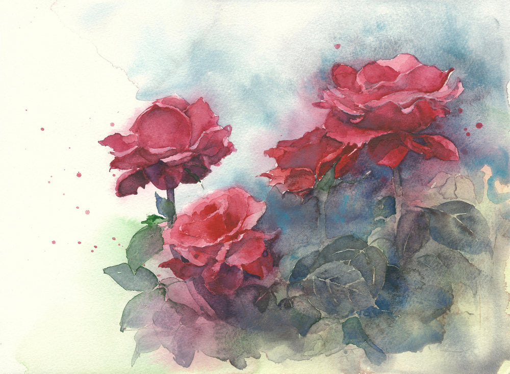 Colorful Floral Watercolor Painting Print 100% Australian Made
