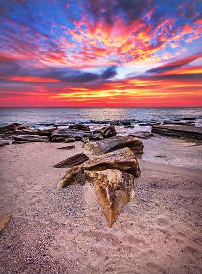 Beach Sunset Photograph Print 100% Australian Made