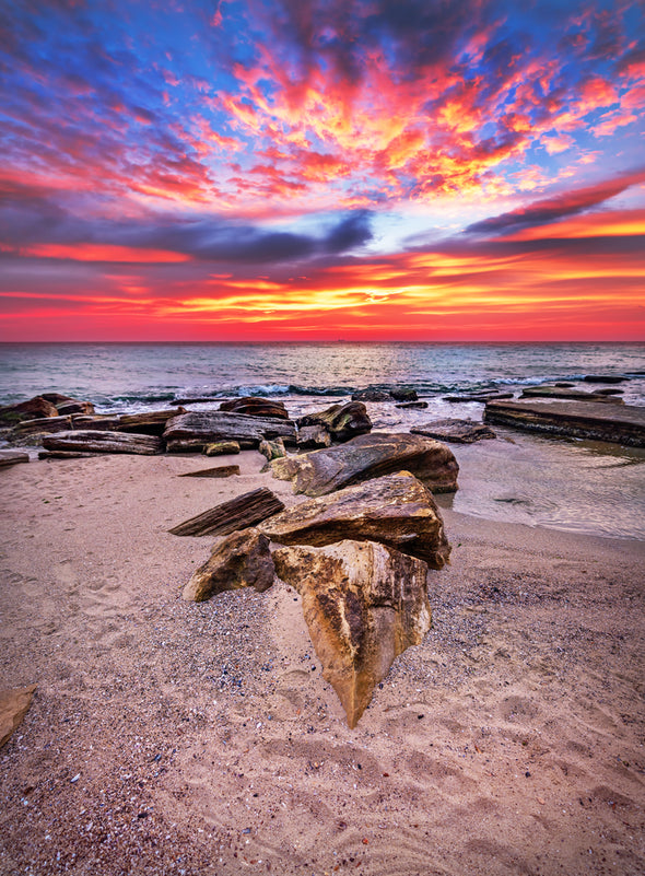Beach Sunset Photograph Print 100% Australian Made