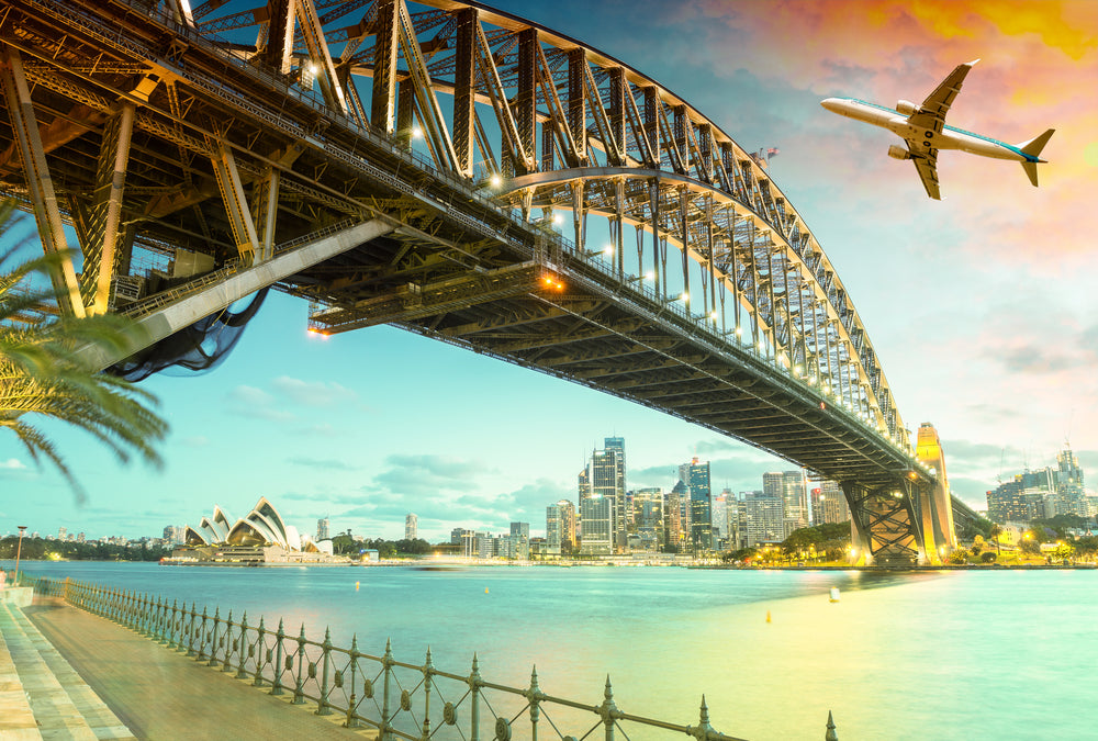 Bridge & Airplane Photograph Print 100% Australian Made