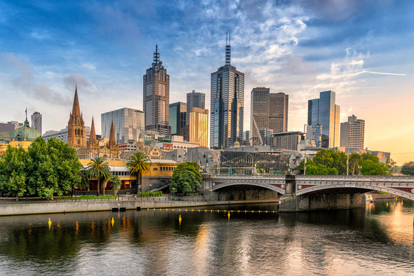 Yarra River & Melbourne City View Photograph Print 100% Australian Made