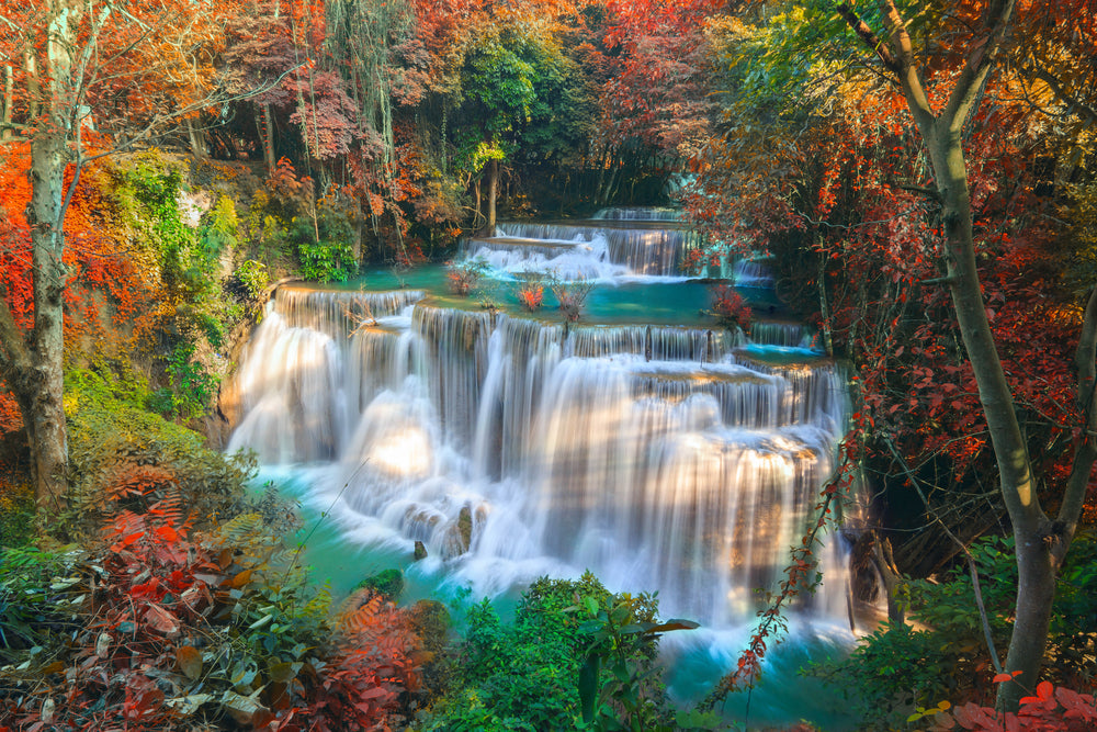 Huai Mae Khamin Waterfall in Thailand Photograph Print 100% Australian Made