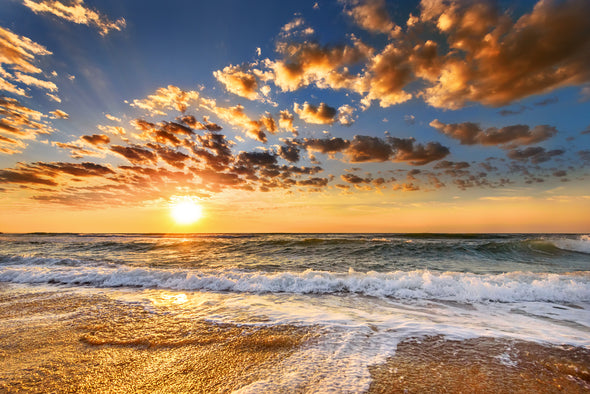 Beach Sunset View Photograph Print 100% Australian Made