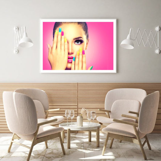 Girl Face Makeup Photograph Home Decor Premium Quality Poster Print Choose Your Sizes