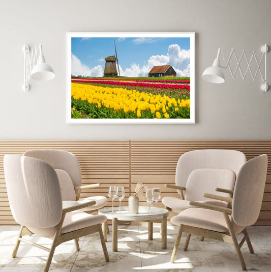 Colorful Flower Field Photograph Home Decor Premium Quality Poster Print Choose Your Sizes