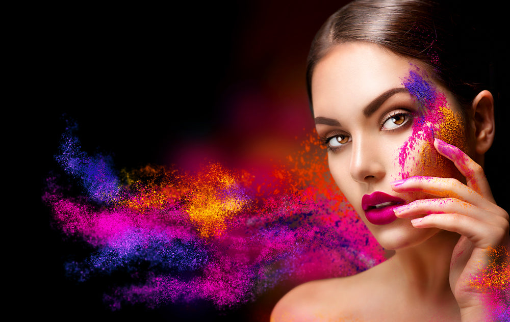 Girl with Makeup Face Photograph Home Decor Premium Quality Poster Print Choose Your Sizes