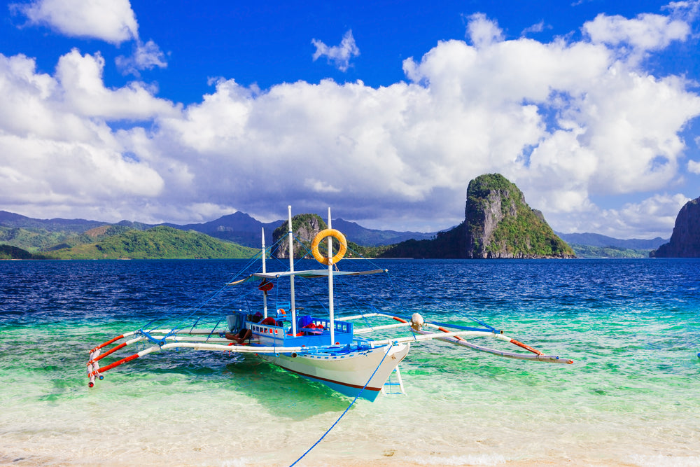 Boat on Tropical Beach Photograph Print 100% Australian Made