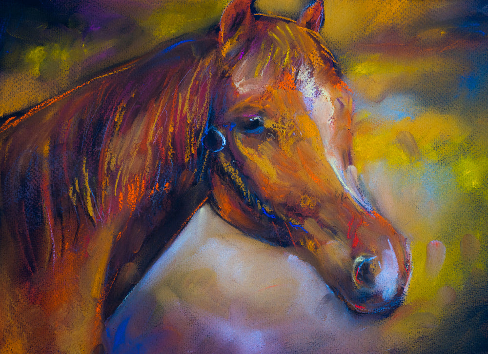 Horse Portrait Painting Print 100% Australian Made