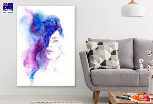 Colorful Abstract Portrait Painting Print 100% Australian Made