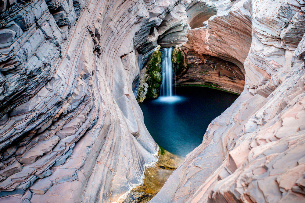 Natural Pool with Rocks Scenery Photograph Home Decor Premium Quality Poster Print Choose Your Sizes